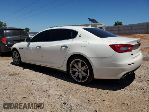 2017 Maserati Quattroporte S Q4 z VIN ZAM56RRA3H1211666, wystawiony jako Copart lot #56855555 z przebiegiem 83 392 mil mil oraz Szkoda całkowita • Salvage title. Historia ofert i sprzedaży dostępna na DreamBid. Obrazek 2.