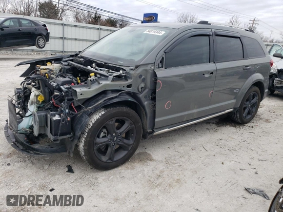 2019 Dodge Journey Crossroad with VIN 3C4PDCGB6KT798800, listed as a Copart auction lot 84019344 with 90,638 mi miles and Salvage Title. Bid and sale history available at DreamBid. Image 1.