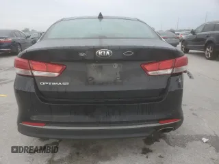 2016 Kia Optima LX with VIN 5XXGT4L36GG041728, listed as a Copart auction lot 50173395 with 153,485 mi miles and Salvage Title. Bid and sale history available at carsss.com. Image 6.