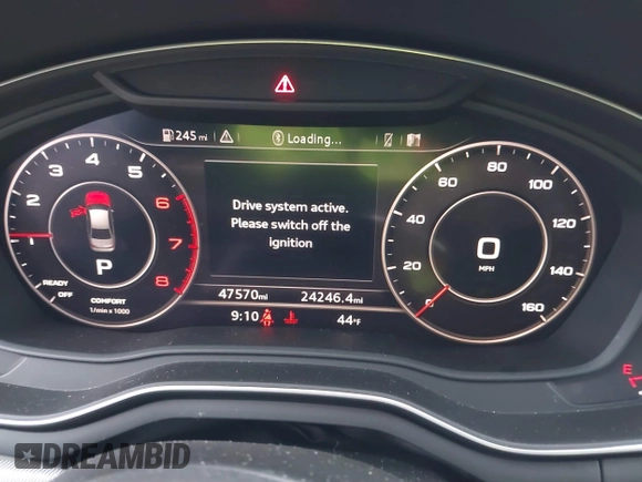 2018 Audi A4 Premium Plus with VIN WAULMAF48JA218178, listed as a IAAI auction lot 41285101 with 47,570 mi miles. Bid and sale history available at carsss.com. Image 7.