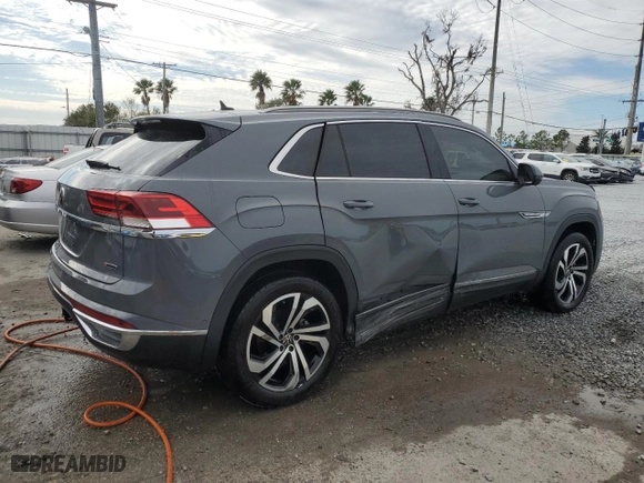 2020 Volkswagen Atlas Cross Sport 3.6L V6 SEL Premium with VIN 1V2NE2CA7LC216338, listed as a Copart auction lot 87846215 with 60,399 mi miles and Salvage Title. Bid and sale history available at carsss.com. Image 3.