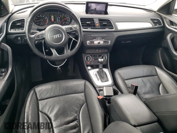 2016 Audi Q3 Premium Plus with VIN WA1EFCFS5GR000591, listed as a Copart auction lot 45585415 with 87,303 mi miles and Salvage title. Bid and sale history available at DreamBid. Image 8.