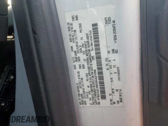 2016 Ford Transit XL с VIN 1FBZX2CM5GKA21099, выставлен на аукционе Copart как лот 77084614 с пробегом 128 446 миль миль и Списание • Salvage title. История ставок и продаж доступна на DreamBid. Изображение 13.