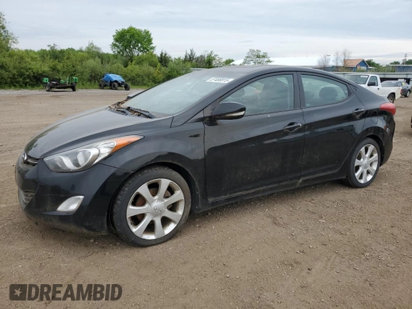 2011 Hyundai Elantra Limited z VIN 5NPDH4AE3BH050764, wystawiony jako Copart lot #57466815 z przebiegiem 157 991 mil mil oraz Czysty tytuł • Clean title. Historia ofert i sprzedaży dostępna na DreamBid. Obrazek 1.