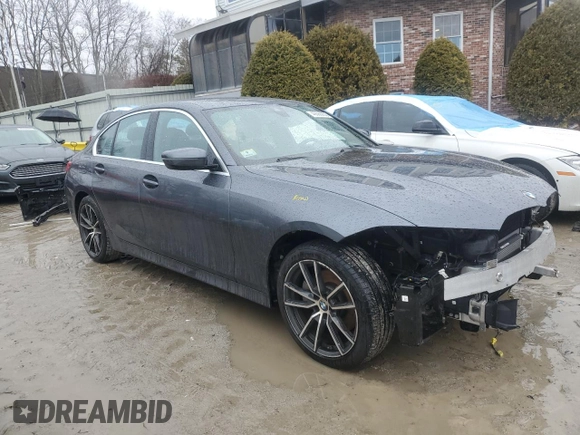 2019 BMW 3 Series 330i xDrive with VIN WBA5R7C52KAJ84461, listed as a Copart auction lot 46566955 with 76,202 mi miles and Salvage Title. Bid and sale history available at carsss.com. Image 4.