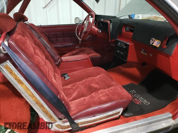 1979 Chevrolet El Camino z VIN 1W80H9K442233, wystawiony jako Copart lot #77508223 z przebiegiem 2 057 mil mil oraz Nie do naprawy • Non repairable. Historia ofert i sprzedaży dostępna na DreamBid. Obrazek 10.