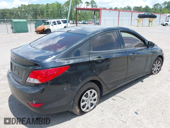 2013 Hyundai Accent GLS with VIN KMHCT4AE3DU459670, listed as a IAAI auction lot 39664548 with 155,591 mi miles. Bid and sale history available at carsss.com. Image 4.
