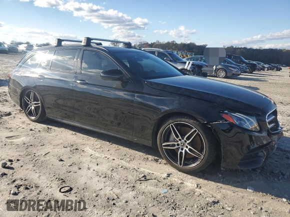 2019 Mercedes-Benz E 450 with VIN WDDZH6JBXKA663095, listed as a Copart auction lot 81369044 with 43,455 mi miles and Salvage Title. Bid and sale history available at DreamBid. Image 4.