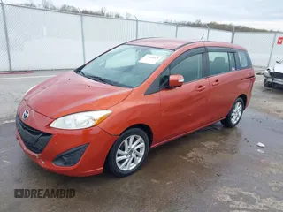 2014 Mazda Mazda5 Sport with VIN JM1CW2BLXE0163261, listed as a IAAI auction lot 41968929 with 149,215 mi miles. Bid and sale history available at carsss.com. Image 2.