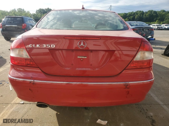 2009 Mercedes-Benz CLK-Class 3.5L with VIN WDBTJ56H69F263333, listed as a Copart auction lot 66395384 with 138,149 mi miles and Salvage Title. Bid and sale history available at carsss.com. Image 6.
