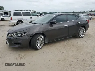 2016 Nissan Maxima Platinum with VIN 1N4AA6AP8GC902863, listed as a Copart auction lot 59496555 with 134,972 mi miles and Salvage title. Bid and sale history available at DreamBid. Image 1.