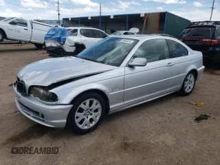 2000 BMW 3 Series 323Ci with VIN WBABM3341YJN62022, listed as a Copart auction lot 53943414 with 208,047 mi miles and Salvage Title. Bid and sale history available at carsss.com. Image 1.