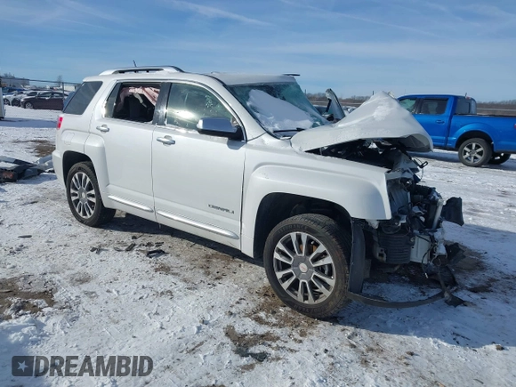 2016 GMC Terrain Denali z VIN 2GKFLRE36G6215185, wystawiony jako IAAI lot #41578029 z przebiegiem Nie podano mil oraz . Historia ofert i sprzedaży dostępna na DreamBid. Obrazek 1.