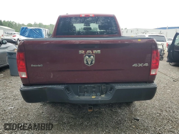 2016 Ram 1500 Tradesman with VIN 1C6RR7KM2GS302482, listed as a Copart auction lot 58052885 with 330,479 mi miles and Salvage title. Bid and sale history available at DreamBid. Image 6.