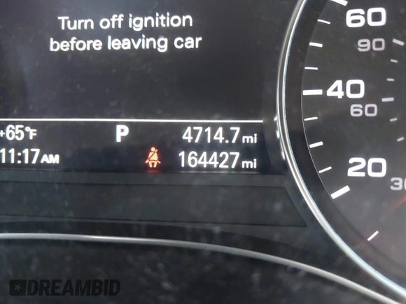 2014 Audi A6 Prestige with VIN WAUHGAFC9EN027338, listed as a IAAI auction lot 42377190 with 164,427 mi miles and . Bid and sale history available at DreamBid. Image 15.