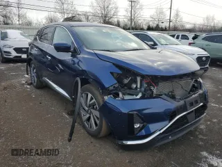 2021 Nissan Murano SL with VIN 5N1AZ2CS3MC121379, listed as a Copart auction lot 44755355 with 34,599 mi miles and Salvage Title. Bid and sale history available at DreamBid. Image 4.