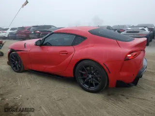 2023 Toyota GR Supra 3.0 with VIN WZ1DB0G08PW056651, listed as a Copart auction lot 85150754 with 31,194 mi miles and Salvage Title. Bid and sale history available at carsss.com. Image 2.