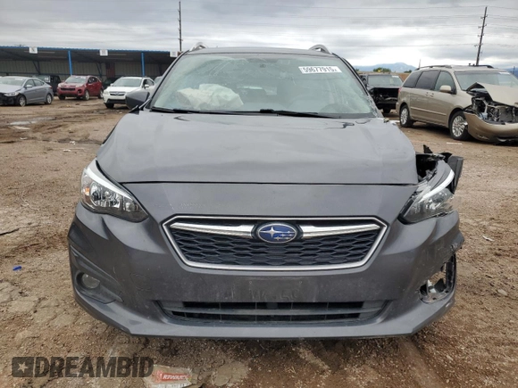 2019 Subaru Impreza Premium с VIN 4S3GTAD62K3745165, выставлен на аукционе Copart как лот 59677915 с пробегом Не указан миль и Списание • Salvage title. История ставок и продаж доступна на DreamBid. Изображение 5.