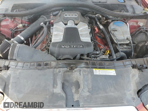 2012 Audi A6 Prestige with VIN WAUHGAFC0CN129527, listed as a Copart auction lot 61984595 with 264,974 mi miles and Salvage title. Bid and sale history available at DreamBid. Image 11.
