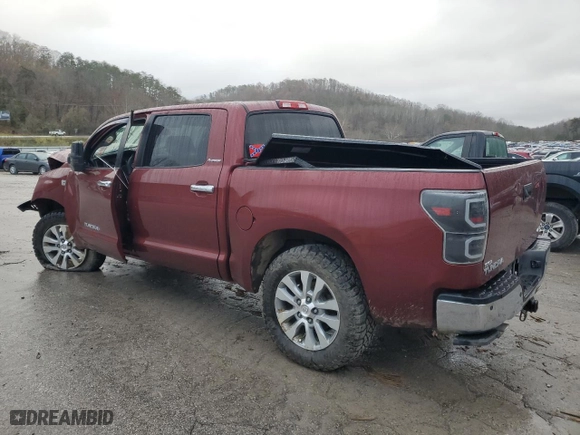 2010 Toyota Tundra 4WD Truck LTD with VIN 5TFHW5F15AX096604, listed as a Copart auction lot 80441534 with 0 mi miles and Salvage Title. Bid and sale history available at carsss.com. Image 2.