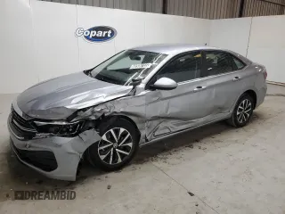 2024 Volkswagen Jetta S with VIN 3VW5M7BU4RM025266, listed as a Copart auction lot 60506155 with 43,875 mi miles and Non repairable. Bid and sale history available at DreamBid. Image 1.