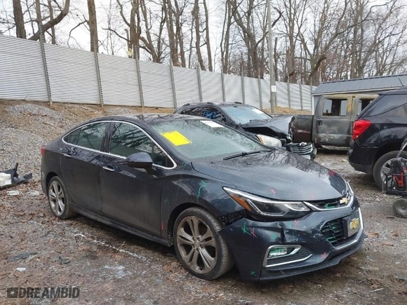 2016 Chevrolet Cruze Premier with VIN 1G1BG5SMXG7303220, listed as a IAAI auction lot 41533633 with 87,768 mi miles. Bid and sale history available at carsss.com. Image 1.