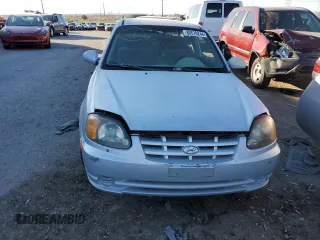 2005 Hyundai Accent GLS with VIN KMHCG35C15U325989, listed as a Copart auction lot 80578244 with 190,860 mi miles and Clean Title. Bid and sale history available at carsss.com. Image 5.