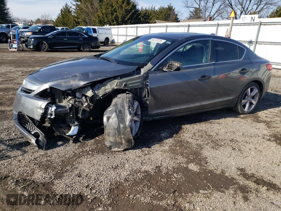 2014 Acura ILX Tech Pkg with VIN 19VDE1F79EE005928, listed as a Copart auction lot 44470725 with 103,380 mi miles and Salvage Title. Bid and sale history available at carsss.com. Image 1.