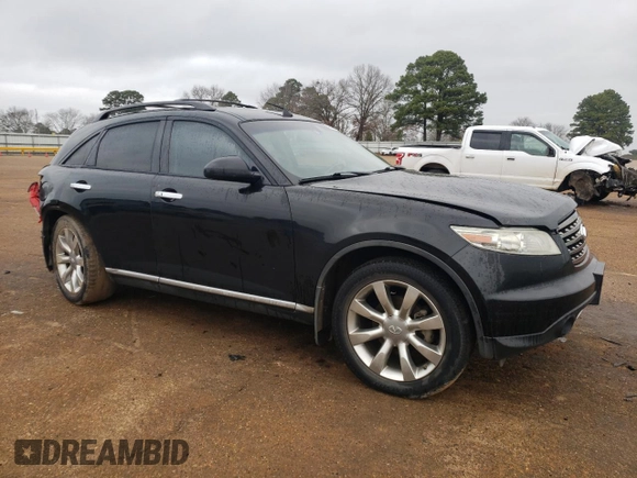 2006 Infiniti FX35 with VIN JNRAS08U26X104012, listed as a Copart auction lot 43665375 with 164,642 mi miles and Salvage Title. Bid and sale history available at carsss.com. Image 4.