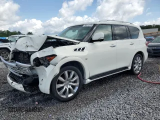 2014 Infiniti QX80 with VIN JN8AZ2NF2E9556028, listed as a Copart auction lot 58514175 with 162,191 mi miles and Salvage title. Bid and sale history available at DreamBid. Image 1.
