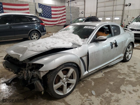 2004 Mazda RX-8 with VIN JM1FE173740136536, listed as a Copart auction lot 41667635 with 0 mi miles and Clean Title. Bid and sale history available at carsss.com. Image 1.