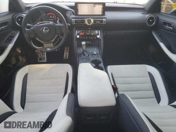 2022 Lexus IS 500 F Sport Performance with VIN JTHAP1D20N5001997, listed as a Copart auction lot 73356284 with 27,321 mi miles and Non repairable. Bid and sale history available at DreamBid. Image 8.