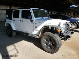 2018 Jeep Wrangler JK Unlimited Sahara with VIN 1C4HJWEG8JL938031, listed as a Copart auction lot 69769394 with 80,417 mi miles and Salvage Title. Bid and sale history available at carsss.com. Image 4.