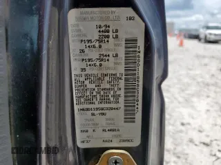 1995 Nissan Frontier с VIN 1N6SD11S5SC320447, выставлен на аукционе Copart как лот 62555935 с пробегом 108 604 миль миль и Списание • Salvage title. История ставок и продаж доступна на DreamBid. Изображение 12.