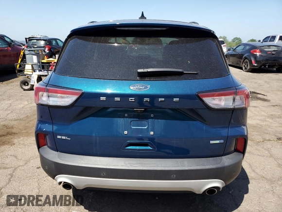 2020 Ford Escape SEL with VIN 1FMCU9H62LUB18204, listed as a Copart auction lot 61348225 with 67,462 mi miles and Salvage title. Bid and sale history available at DreamBid. Image 6.