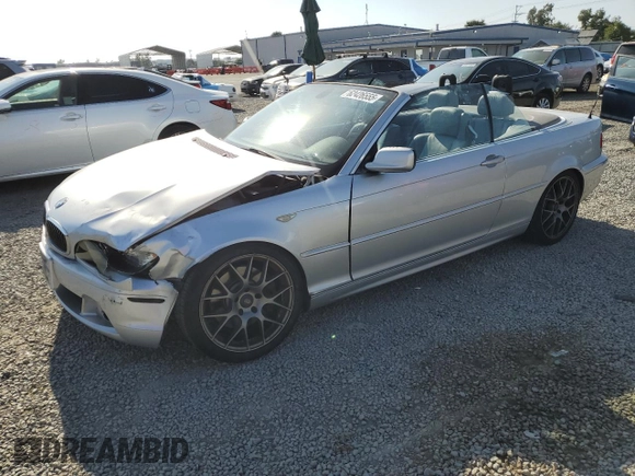 2004 BMW 3 Series 330Ci with VIN WBABW53444PL47375, listed as a Copart auction lot 62426555 with 162,212 mi miles and Salvage title. Bid and sale history available at DreamBid. Image 1.
