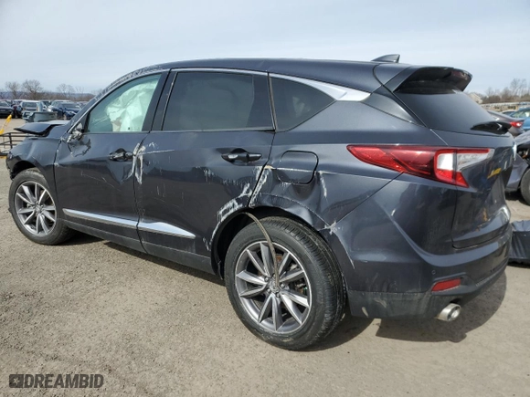 2020 Acura RDX w/Technology Pkg with VIN 5J8TC2H59LL006772, listed as a Copart auction lot 45797615 with 0 mi miles and Salvage Title. Bid and sale history available at carsss.com. Image 2.