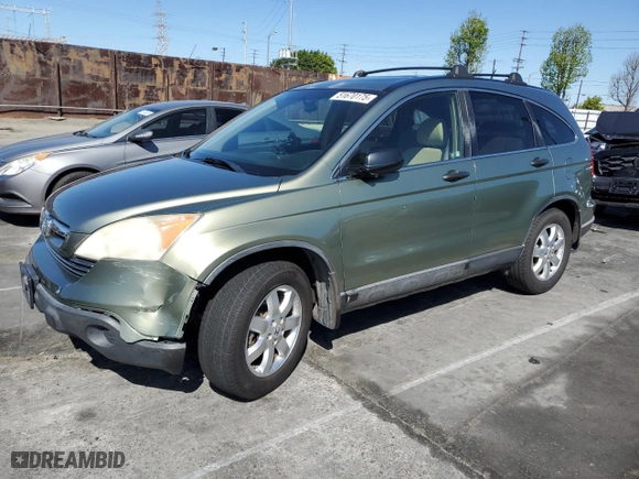2008 Honda CR-V EX with VIN JHLRE38538C050589, listed as a Copart auction lot 51670175 with 185,738 mi miles and Salvage Title. Bid and sale history available at carsss.com. Image 1.