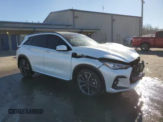 2023 Infiniti QX50 Sport with VIN 3PCAJ5FAXPF123167, listed as a Copart auction lot 89006135 with 22,493 mi miles and Salvage title. Bid and sale history available at DreamBid. Image 4.