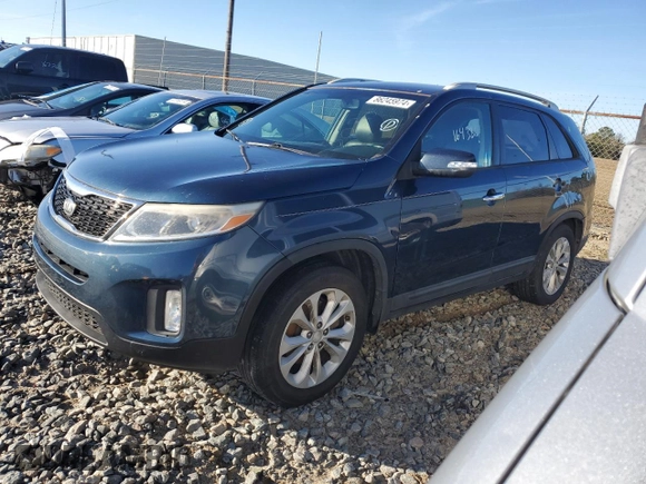 2014 Kia Sorento EX with VIN 5XYKU4A78EG496568, listed as a Copart auction lot 86245974 with 164,386 mi miles and Salvage Title. Bid and sale history available at carsss.com. Image 1.