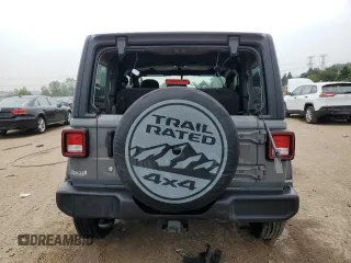 2021 Jeep Wrangler Willys with VIN 1C4GJXAG7MW539041, listed as a Copart auction lot 60457725 with 23,612 mi miles and Salvage title. Bid and sale history available at DreamBid. Image 6.
