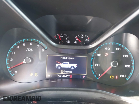 2020 Chevrolet Colorado 4WD Z71 with VIN 1GCGTDEN9L1196083, listed as a IAAI auction lot 41926213 with 44,467 mi miles and . Bid and sale history available at DreamBid. Image 7.