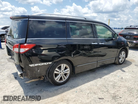 2013 Nissan Quest LE with VIN JN8AE2KP5D9065556, listed as a Copart auction lot 62130425 with 174,438 mi miles and Salvage title. Bid and sale history available at DreamBid. Image 3.