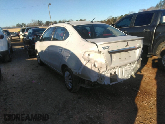 2023 Mitsubishi Mirage ES with VIN ML32FUFJ8PHF01282, listed as a IAAI auction lot 41256460 with 21,490 mi miles and . Bid and sale history available at DreamBid. Image 3.