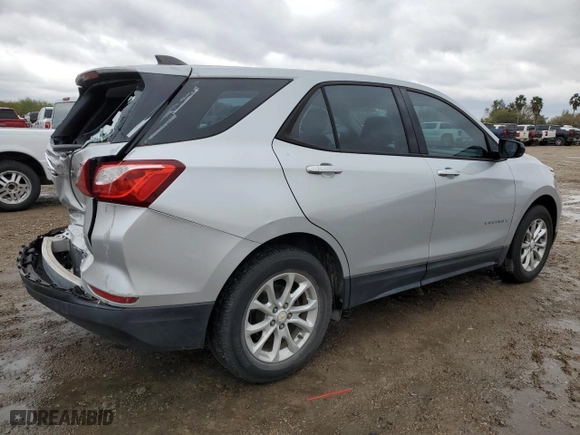 2019 Chevrolet Equinox LS with VIN 2GNAXHEVXK6124913, listed as a Copart auction lot 89211045 with 53,807 mi miles and Salvage Title. Bid and sale history available at carsss.com. Image 3.