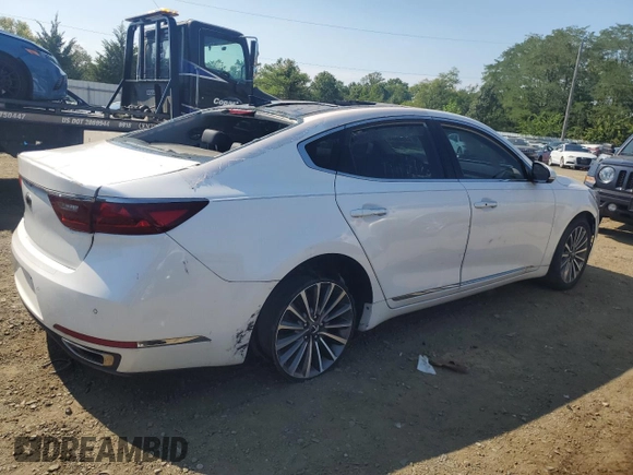 2018 Kia Cadenza Premium with VIN KNALC4J18J5123856, listed as a Copart auction lot 69343954 with 47,483 mi miles and . Bid and sale history available at DreamBid. Image 3.