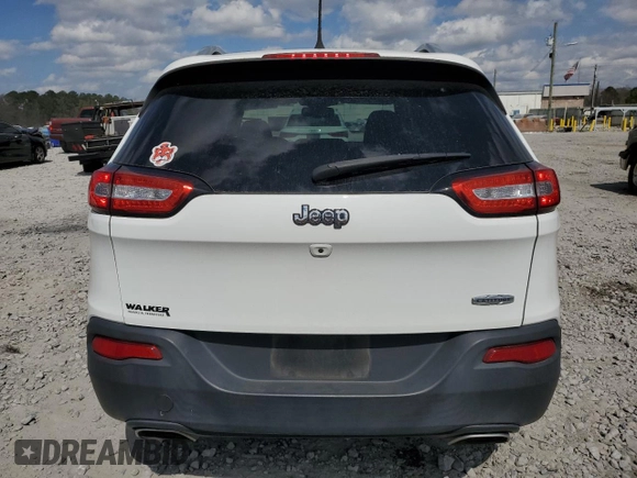 2017 Jeep Cherokee Latitude with VIN 1C4PJLCS6HD214568, listed as a Copart auction lot 47481225 with 106,499 mi miles and Salvage Title. Bid and sale history available at carsss.com. Image 6.