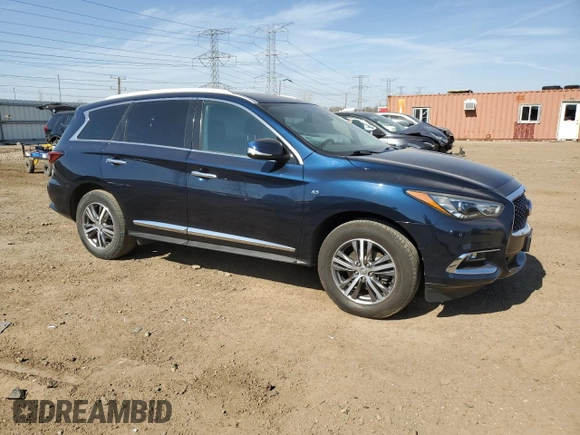 2020 Infiniti QX60 Luxe with VIN 5N1DL0MM5LC508386, listed as a Copart auction lot 48911085 with 95,111 mi miles and Salvage Title. Bid and sale history available at DreamBid. Image 4.