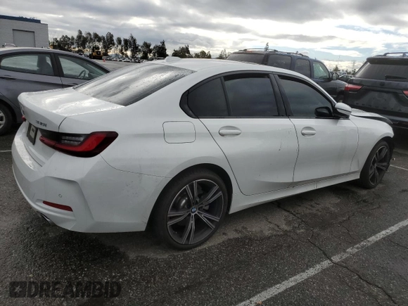 2023 BMW 3 Series 330i with VIN 3MW69FF00P8D78939, listed as a Copart auction lot 48805775 with 0 mi miles and Salvage Title. Bid and sale history available at carsss.com. Image 3.
