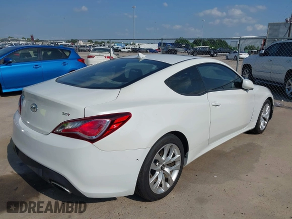 2013 Hyundai Genesis Coupe Premium with VIN KMHHT6KD8DU105294, listed as a IAAI auction lot 42408028 with 148,365 mi miles and . Bid and sale history available at DreamBid. Image 4.